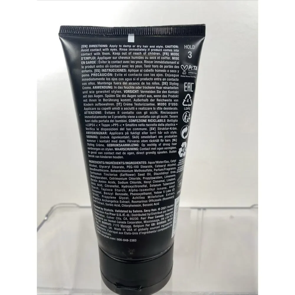 Style Sexy Hair Slept In Texture Creme by Sexy Hair for Unisex - 5.1 oz Cream